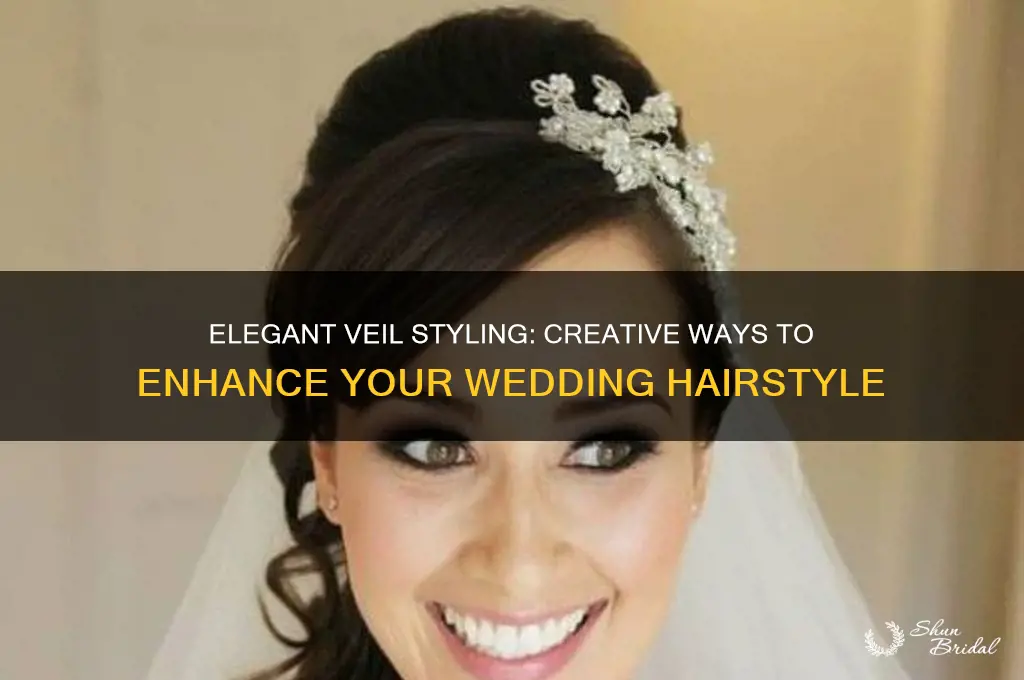 how to incorporate veil into wedding hair