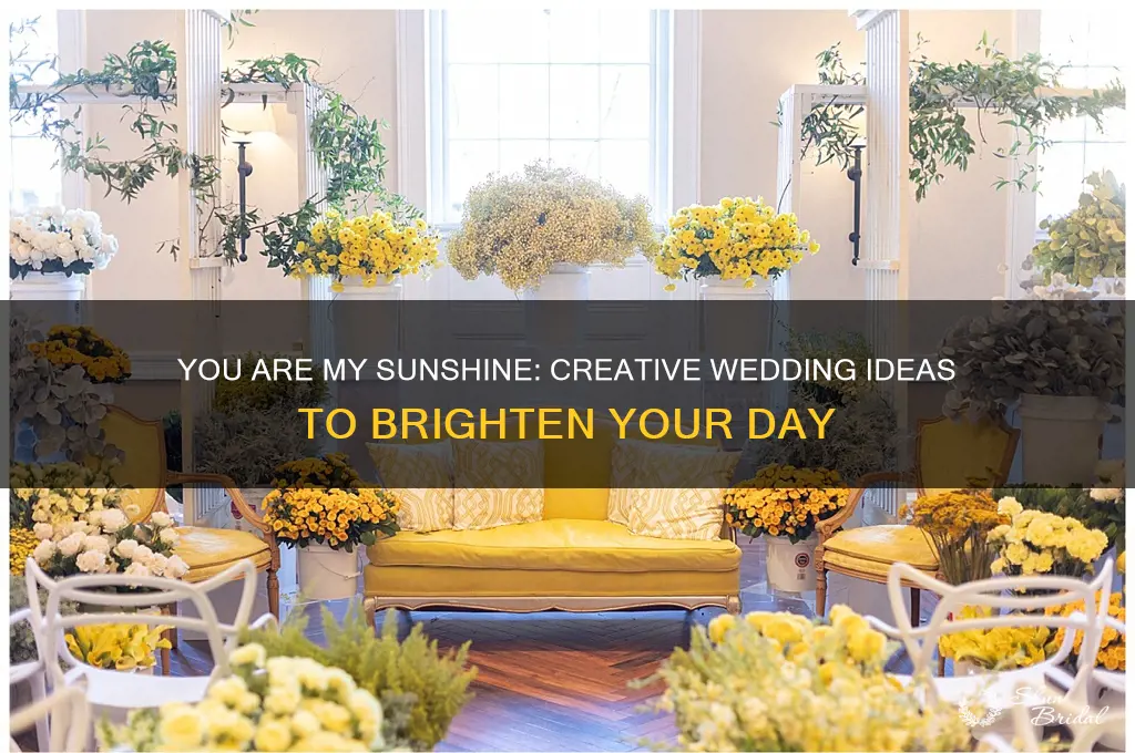 how to incorporate you are my sunshine into a wedding
