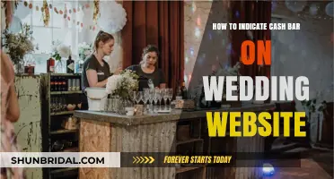 Cash Bar Etiquette: How to Politely Inform Guests on Your Wedding Website