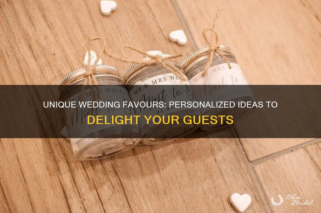 how to individualize wedding favours