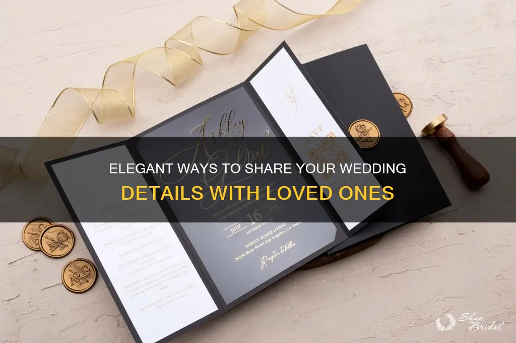 how to inform about wedding
