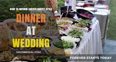Elegant Buffet Dinner: Tips for Informing Wedding Guests Seamlessly