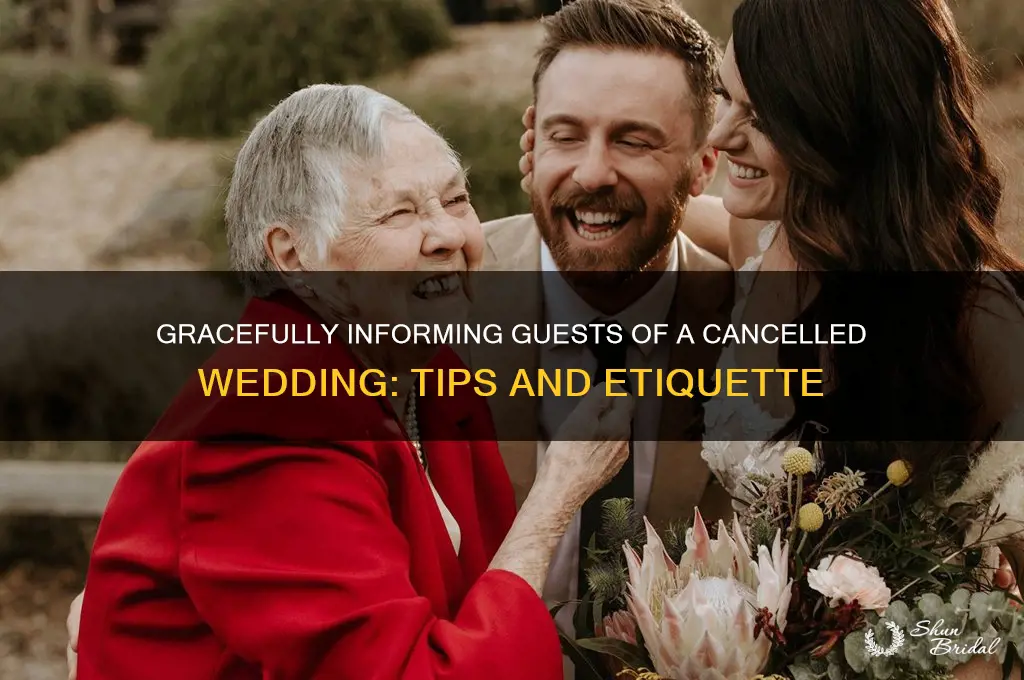 how to inform guests of cancelled wedding