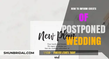 Postponed Wedding: Gracefully Informing Guests with Care and Clarity
