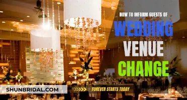 Informing Wedding Guests: Venue Change Notice
