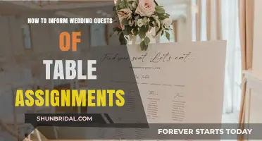 Elegant Ways to Share Wedding Table Assignments with Your Guests