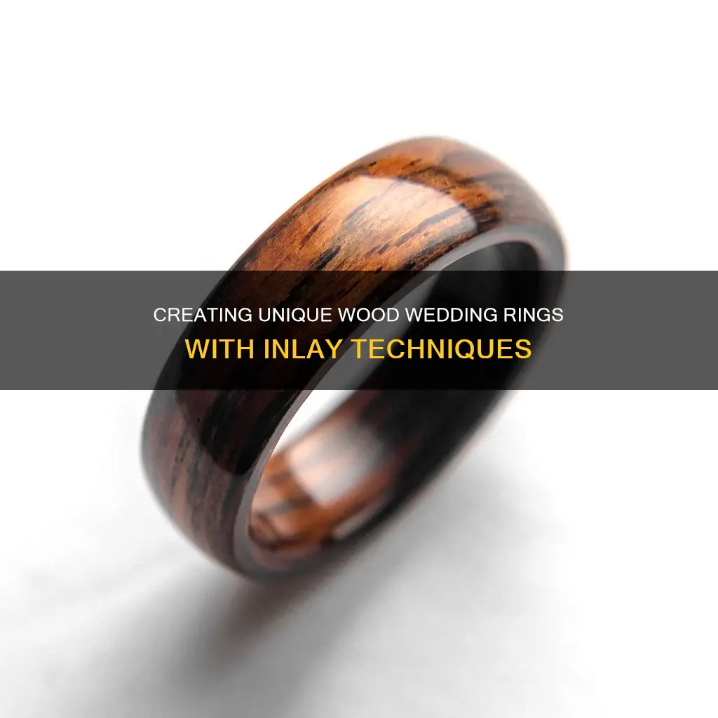 how to inlay wood wedding rings