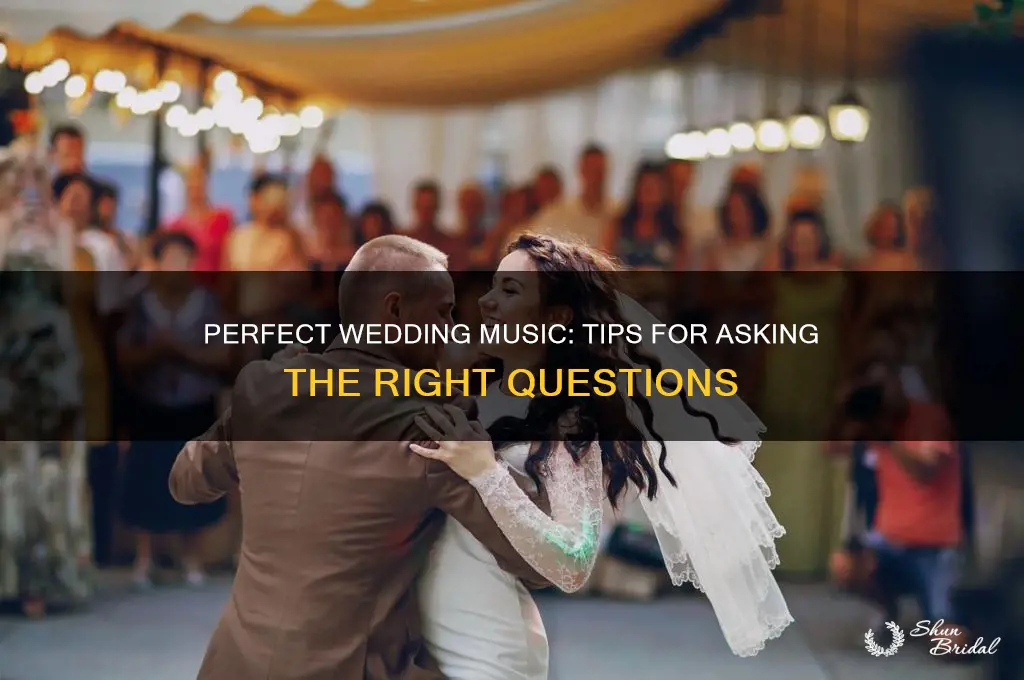 how to inquire about music at wedding