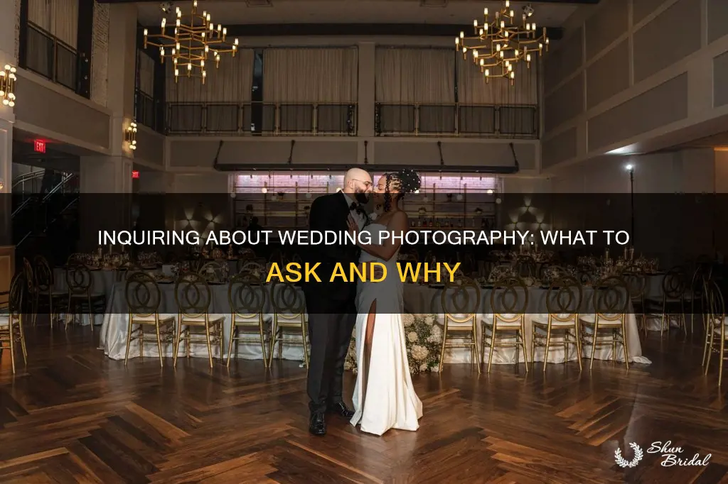 how to inquire about wedding photography