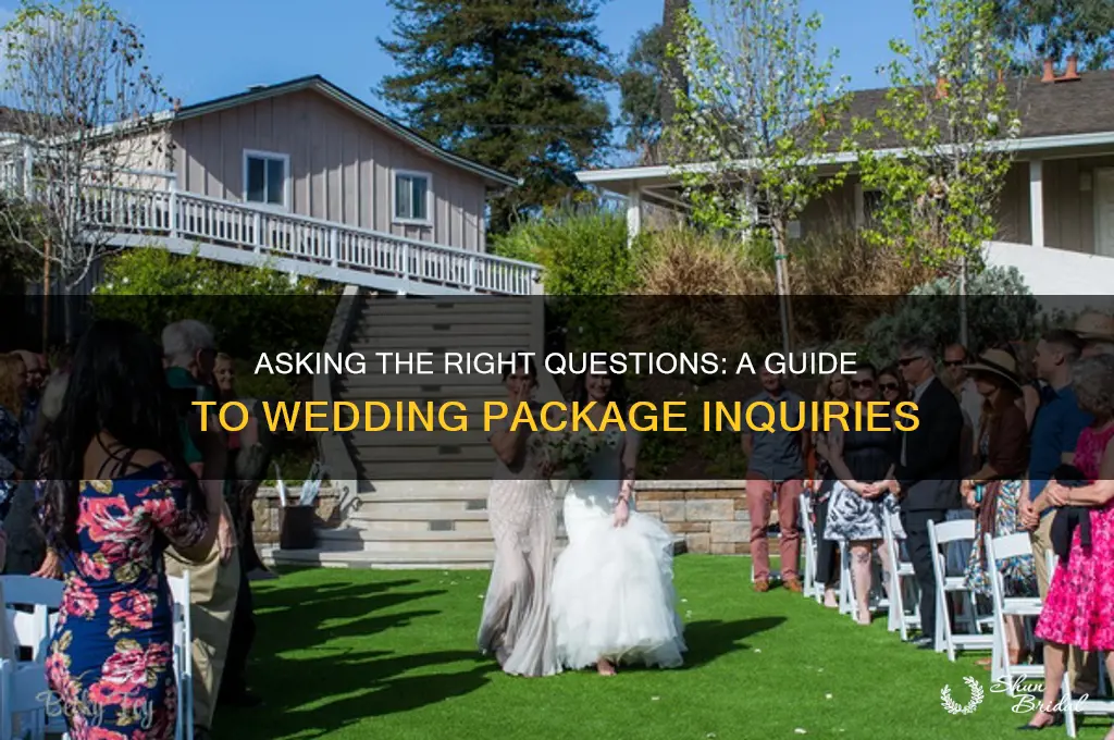 how to inquire for wedding packages