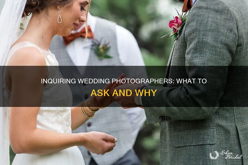 how to inquire wedding photographer