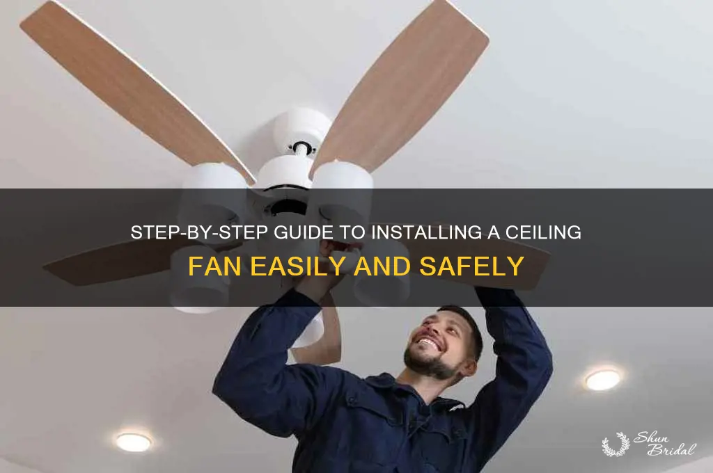 how to install a veiling fan