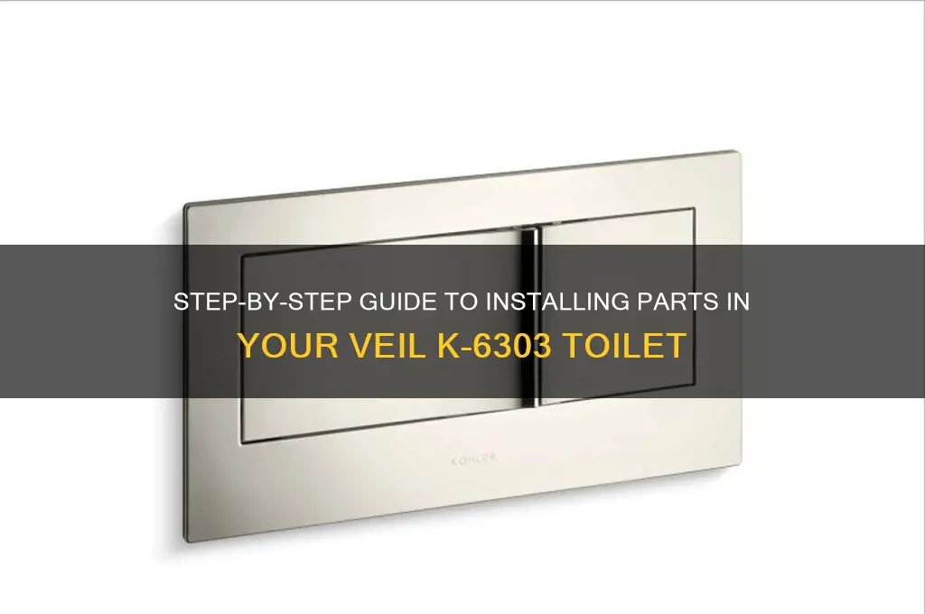how to install parts in a veil k-6303 toilet