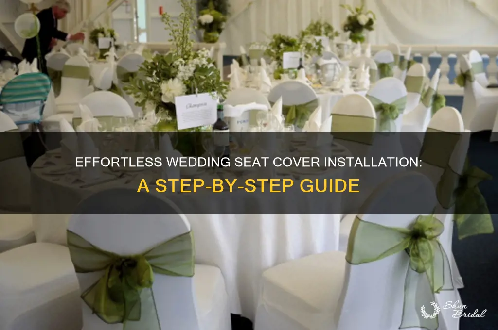 how to install wedding seat covers