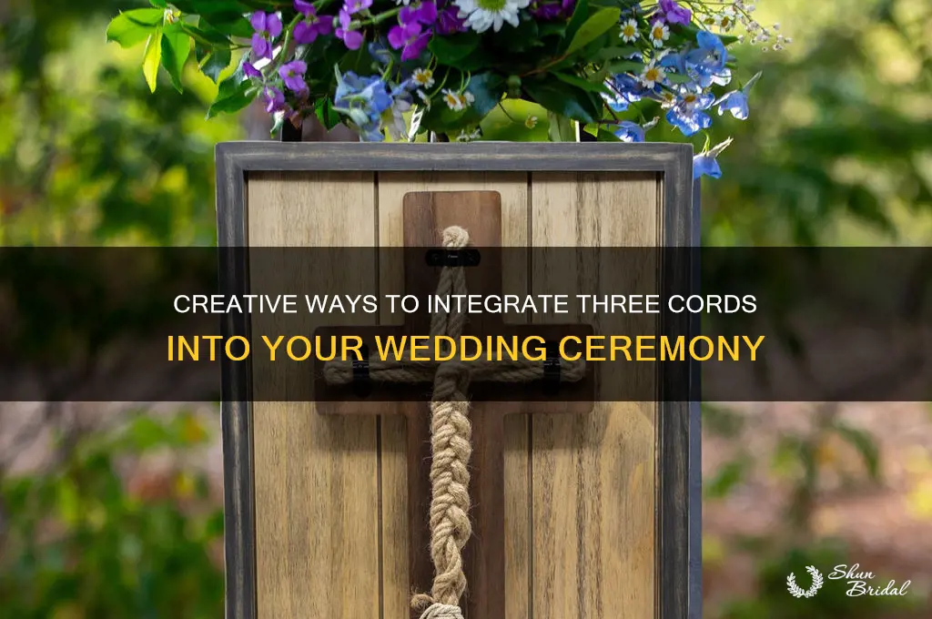 how to integrate three cords into wedding