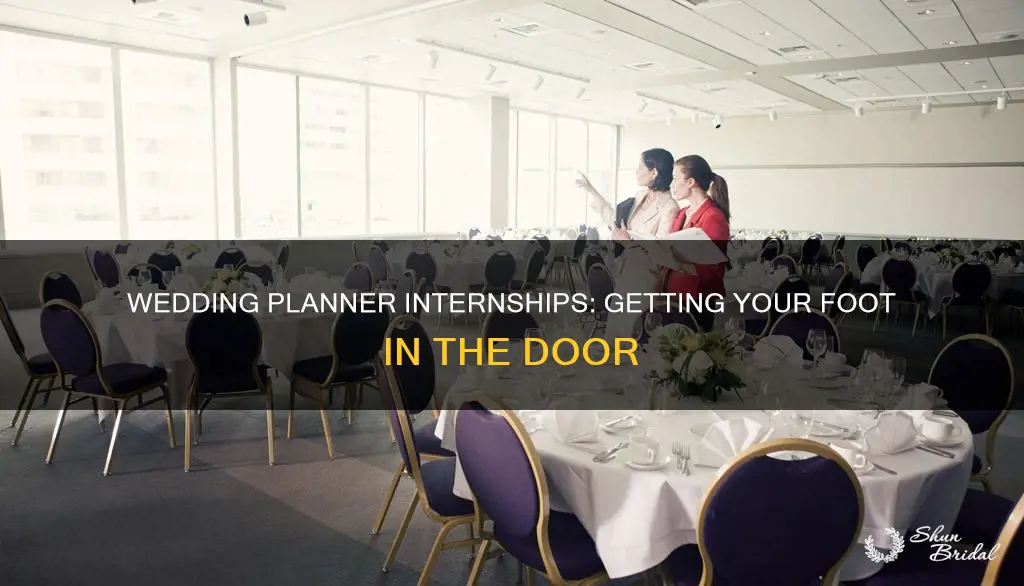 how to intern for wedding planner