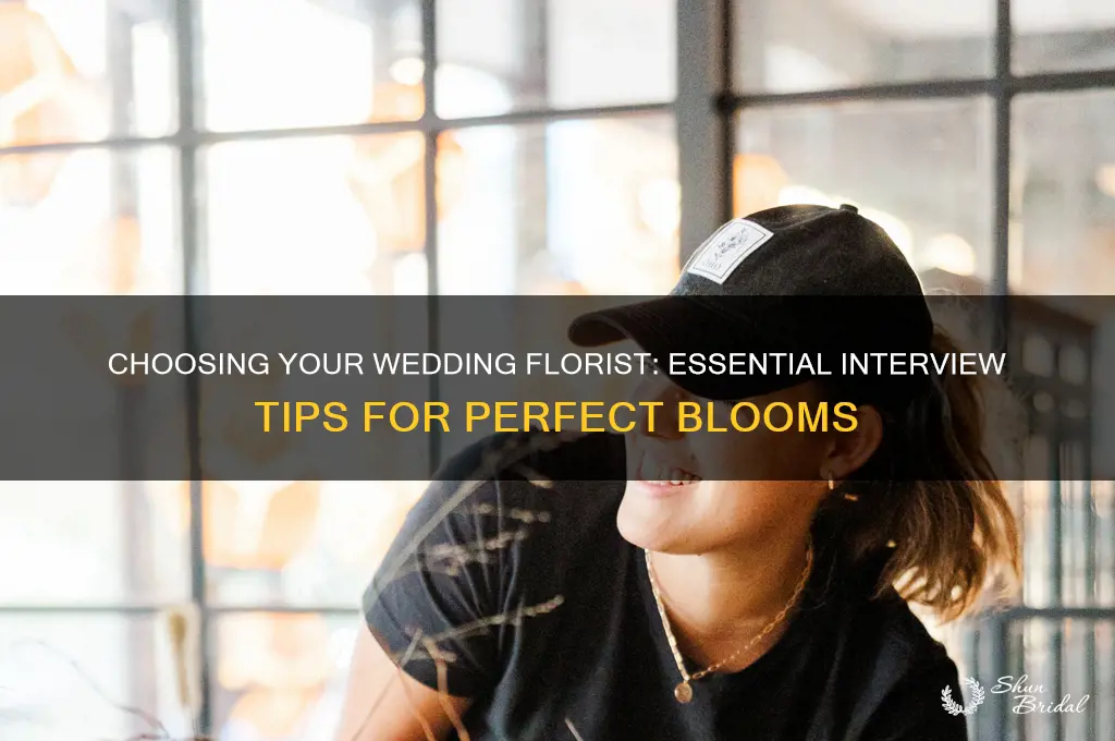 how to interview a florist for your wedding