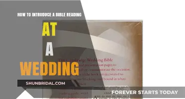 Introducing Bible Readings at Weddings: A Guide to Meaningful Ceremony Moments