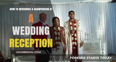 Introducing the Chairperson: A Guide for Wedding Reception Hosts