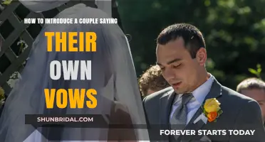 Crafting the Perfect Introduction for Couples Sharing Personal Vows