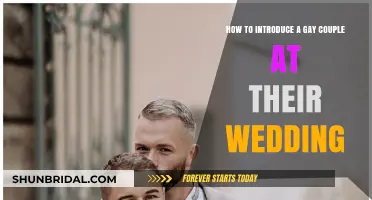 Celebrating Love: Elegant Ways to Introduce a Gay Couple at Their Wedding