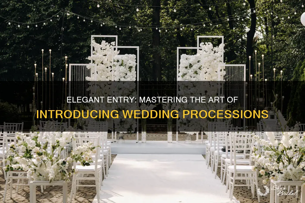 how to introduce a wedding procession