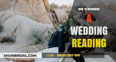 Elegant Tips for Introducing a Wedding Reading with Grace