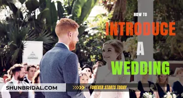 Elegant Wedding Introductions: Crafting the Perfect Opening for Your Big Day