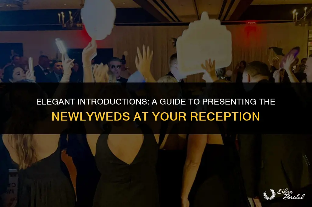 how to introduce bride and groom at reception