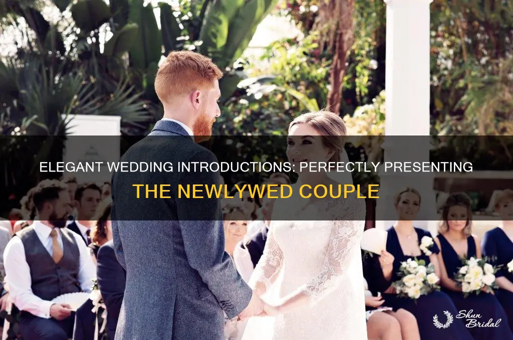 how to introduce husband and wife at wedding