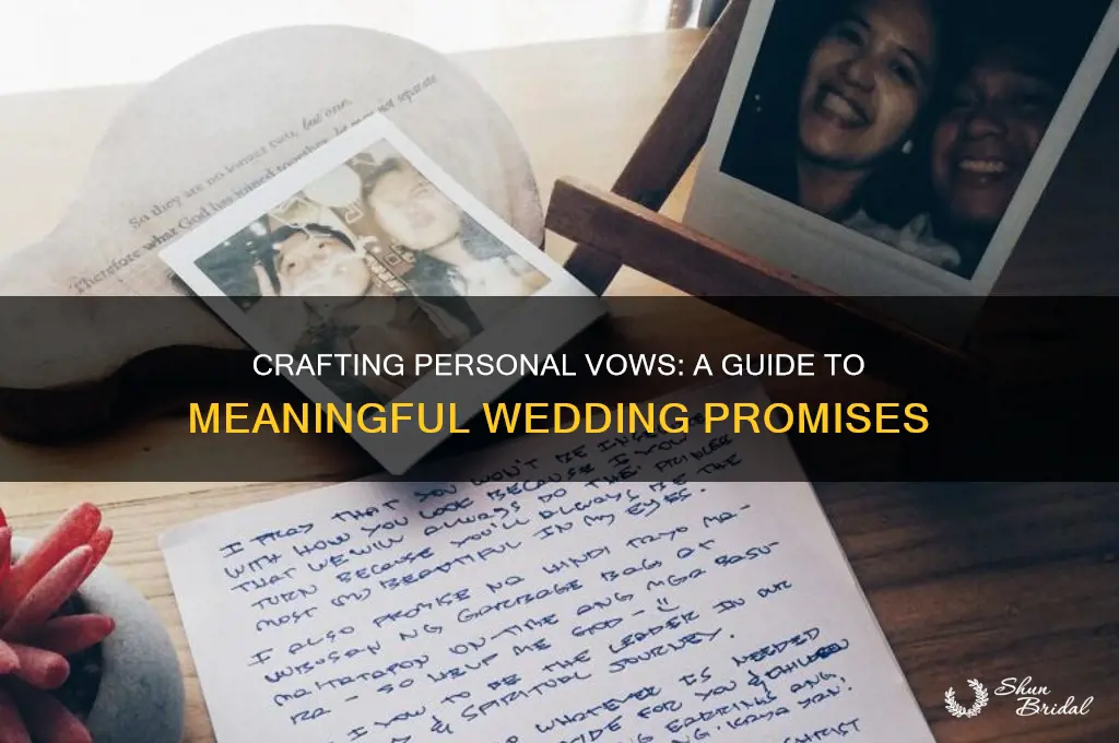how to introduce personal vows in a wedding ceremony