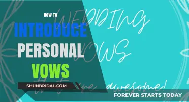 Crafting Intimate Moments: A Guide to Introducing Personal Vows
