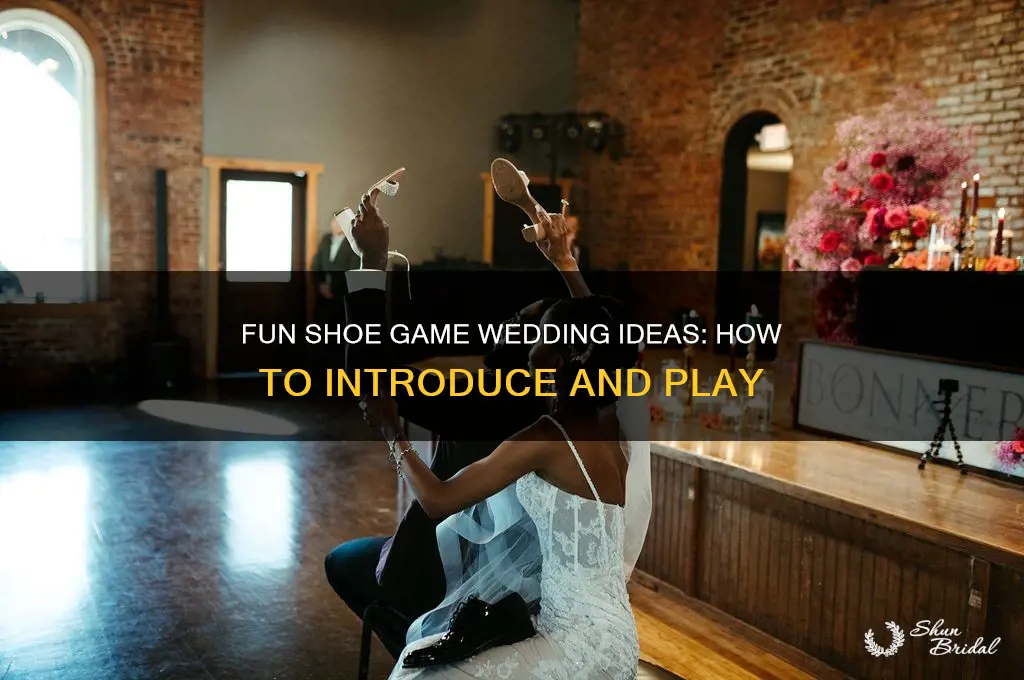 how to introduce shoe game wedding