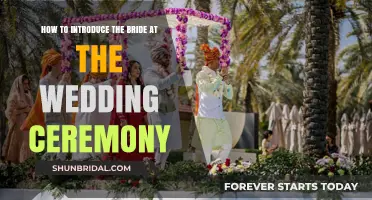 Elegant Bride Introduction Tips for a Memorable Wedding Ceremony