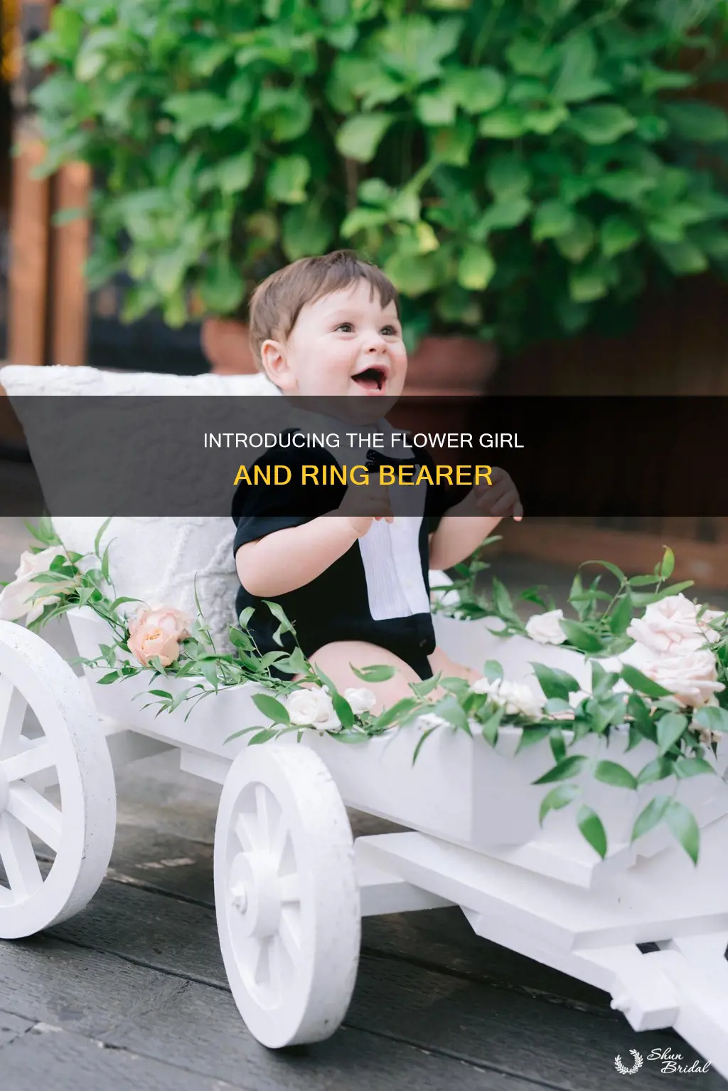 how to introduce the flower girl and ring bearer