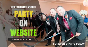 Creative Ways to Introduce Your Wedding Party on Your Website