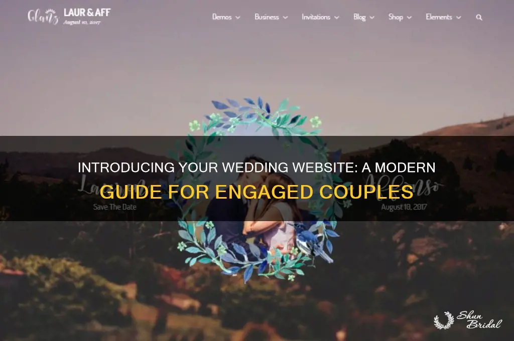 how to introduce wedding website