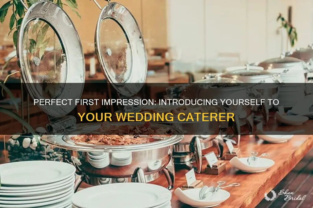 how to introduce yourself to a caterer for a wedding