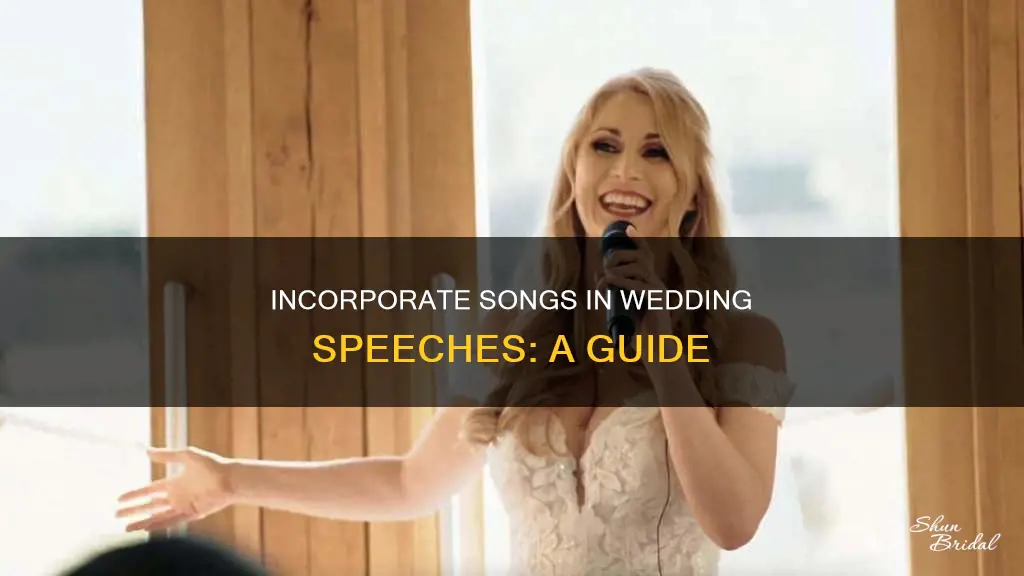 how to introuce a song in a wedding speech