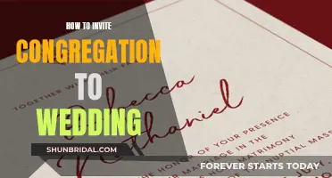 Inviting Your Congregation to Your Wedding: A Guide