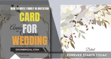 Guide to Inviting Family to Your Wedding with Invitation Cards