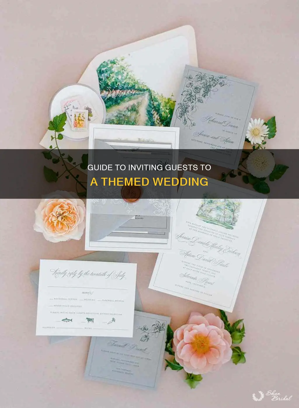 how to invite for theme wedding