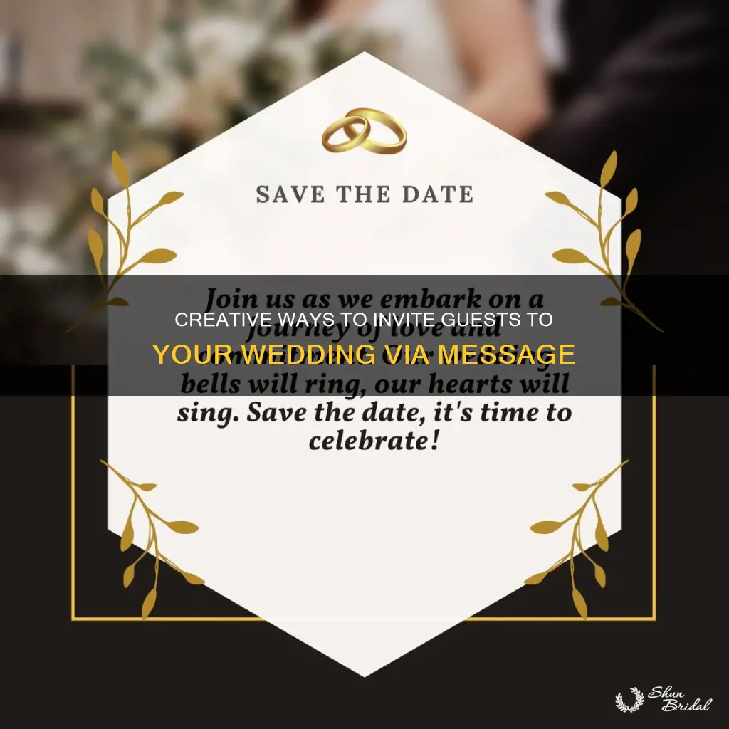 how to invite for wedding in message