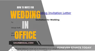 A Wedding Invite Guide for Office Colleagues