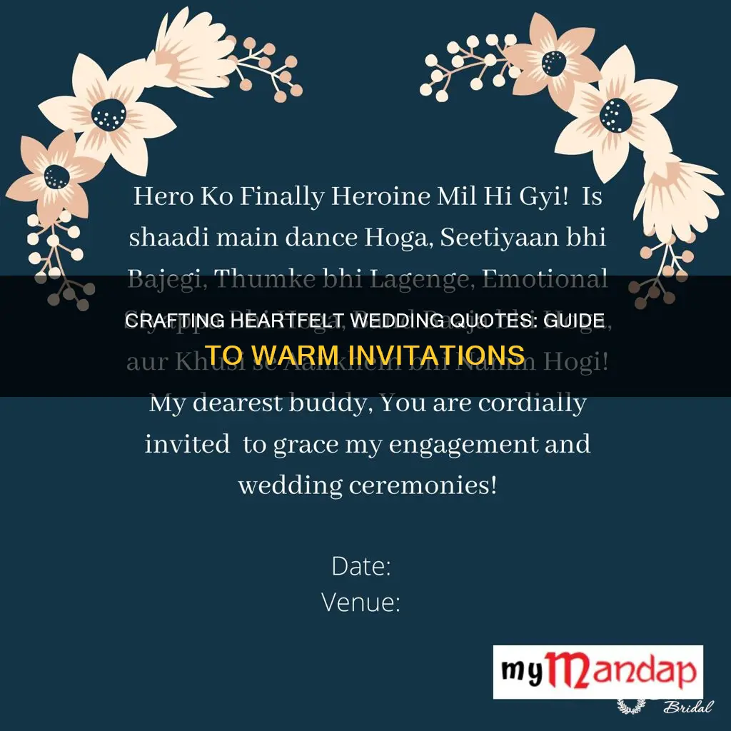 how to invite for wedding quotes