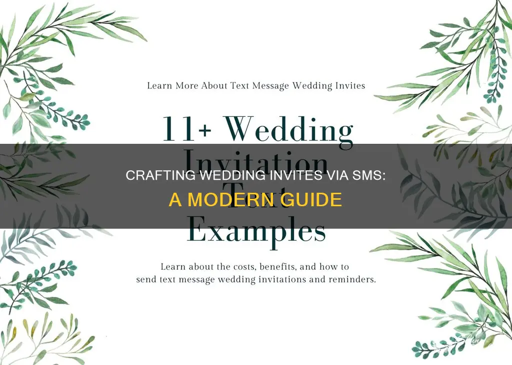 how to invite for wedding through sms