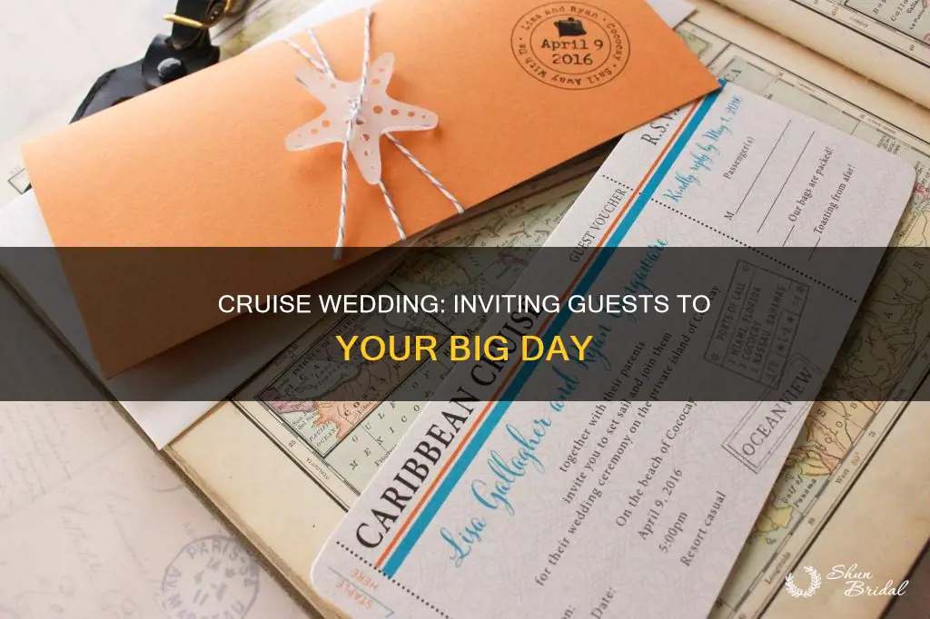 how to invite guests to a cruise wedding