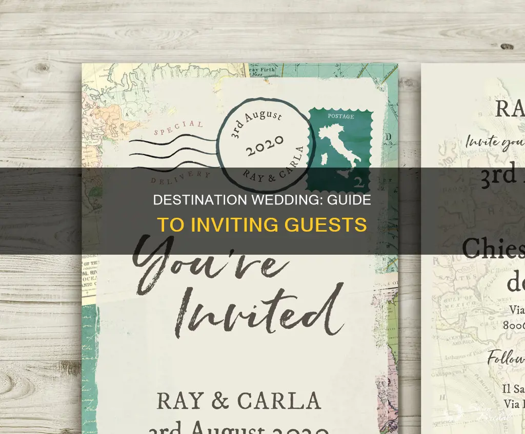 how to invite guests to a destination wedding