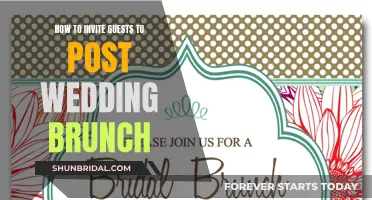 Inviting Guests to the Post-Wedding Brunch: A Guide