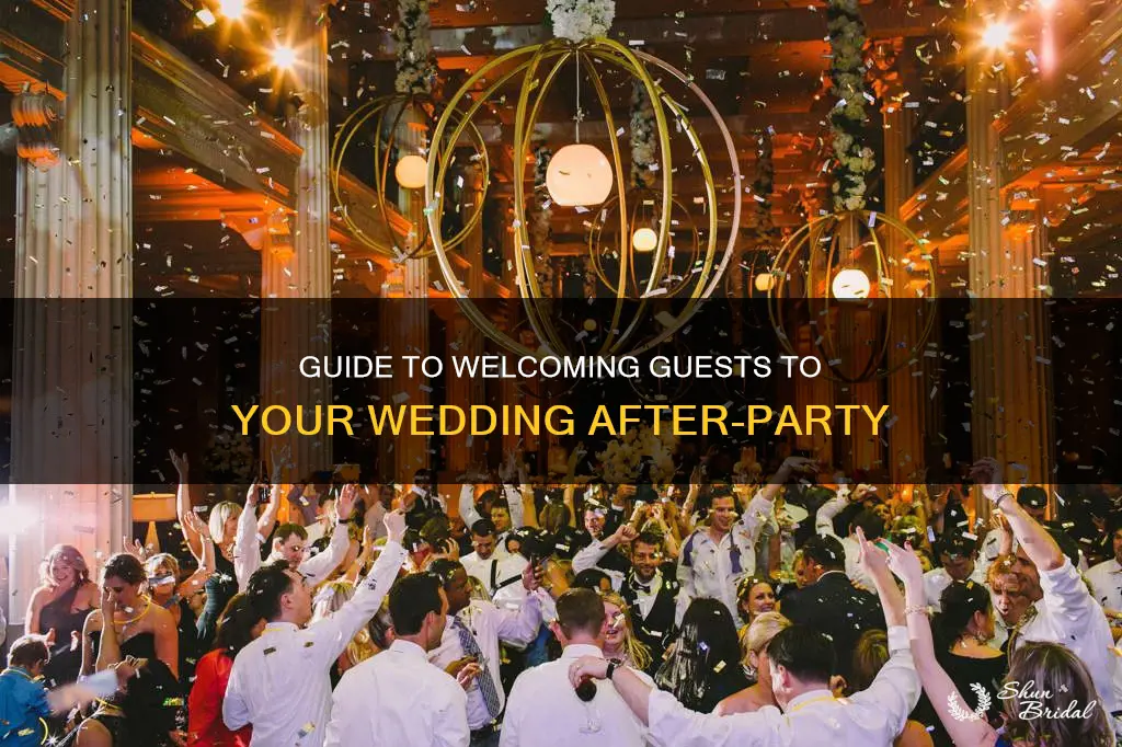 how to invite guests to wedding after dinner